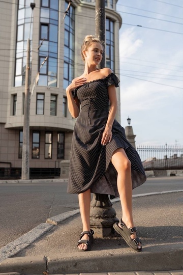 Сукня штапель Горошок 5656,31, фото 4