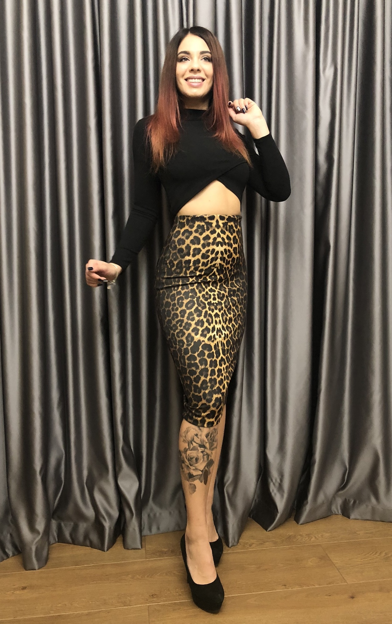 Леопардовая юбка 144, фото