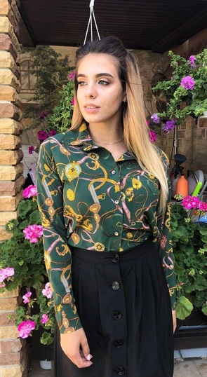 Женская стильная блуза Цепи 231,4, фото
